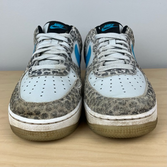 Nike Men’s Size 9.5 Air Force 1 Low PRM Snow Leopard Shoes Beaters - Read! - Picture 5 of 12